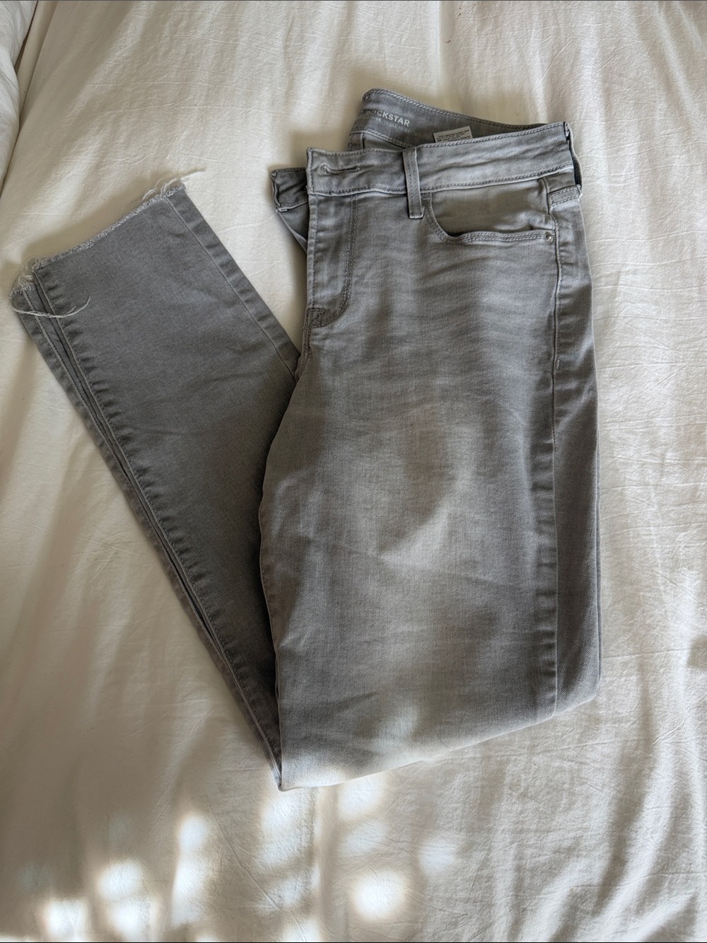 Gray Women's Slim Jeans - Unbranded